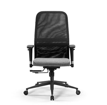 Ergolife SynchroSit 8 Ergonomik Fileli Ofis Koltuğu / Çalışma Sandalyesi - 297.D.1.2F3 Açık Gri-Siyah