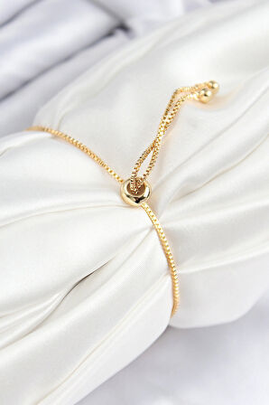 Pirinç Zirkon Taşlı Yıldız Model Gold Renk Asansörlü Kadın Bileklik