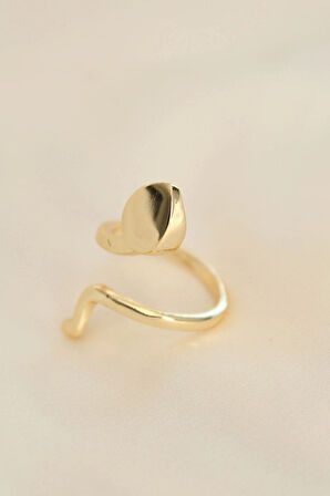 Ayarlamalı Altın Renk Yılan Yüzük