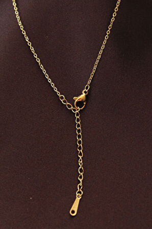 Çelik 3 Renkli Minimal 3lü Kalp Kolye