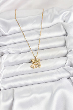 316L Çelik Zincir Gold Renk Erkek Kız Model Kadın Kolye