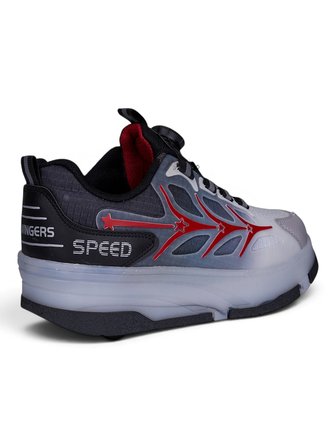 Unisex Yetişkin Çocuk Spor Ayakkabı Akıllı Bağcıklı Çıkarılabilen Patenli Işıklı Sneaker 003