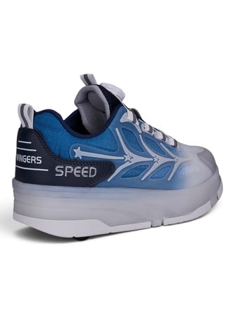 Unisex Yetişkin Çocuk Spor Ayakkabı Akıllı Bağcıklı Çıkarılabilen Patenli Işıklı Sneaker 003