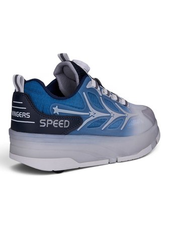 Unisex Yetişkin Çocuk Spor Ayakkabı Akıllı Bağcıklı Çıkarılabilen Patenli Işıklı Sneaker 003