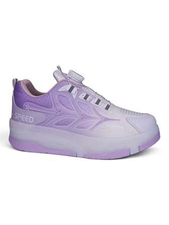 Unisex Yetişkin Çocuk Spor Ayakkabı Akıllı Bağcıklı Çıkarılabilen Patenli Işıklı Sneaker 003