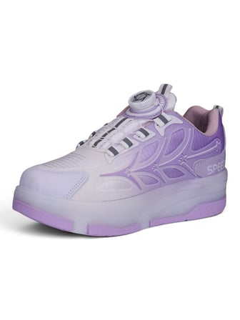 Unisex Yetişkin Çocuk Spor Ayakkabı Akıllı Bağcıklı Çıkarılabilen Patenli Işıklı Sneaker 003
