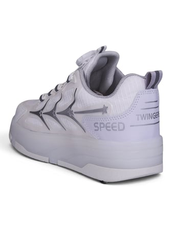 Unisex Yetişkin Çocuk Spor Ayakkabı Akıllı Bağcıklı Çıkarılabilen Patenli Işıklı Sneaker 003