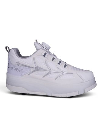 Unisex Yetişkin Çocuk Spor Ayakkabı Akıllı Bağcıklı Çıkarılabilen Patenli Işıklı Sneaker 003