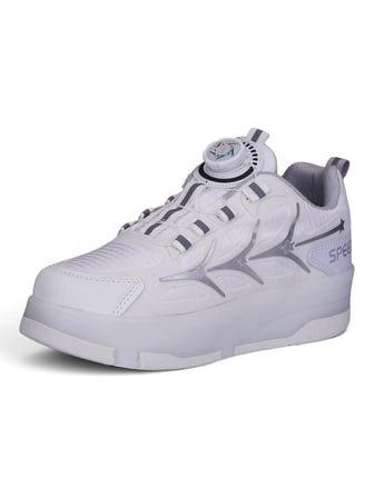 Unisex Yetişkin Çocuk Spor Ayakkabı Akıllı Bağcıklı Çıkarılabilen Patenli Işıklı Sneaker 003