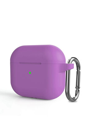 Uyumlu Airpods 3. Nesil Uyumlu Silikon Koruma Kılıf Pembe