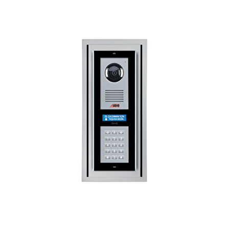 AUDIO 003003 Bus Plus 2 X 16 Ve 4 X 16 Lcd Ekranlı Zil Paneli (Mekanik Butonlu - Kart Okuyuculu)