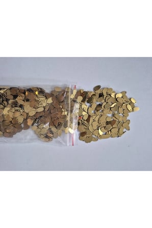 Yazma Siyah İp ve Sarı Damla Pul Takımı