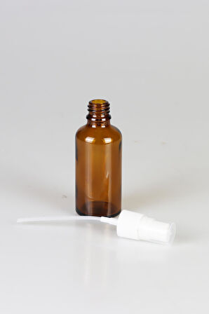 Amber Cam Şişe, Sprey Başlıklı Şişe 50ml