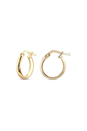 Altın Halka Küpe - 14k - 1.53gr