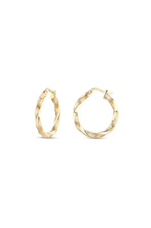 Altın Halka Küpe - 14k - 3.37gr