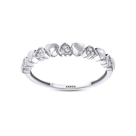 Kalpli Taşlı Altın Yüzük