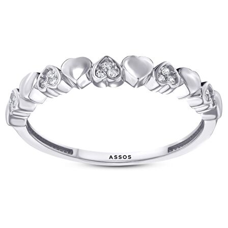 Kalpli Taşlı Altın Yüzük