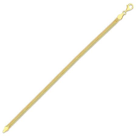 Balık Sırtı Altın Bileklik - 14K - 6.22gr