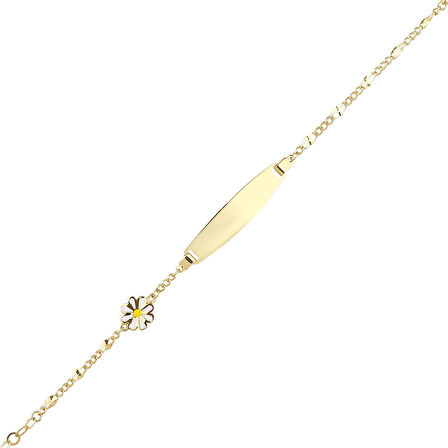 Papatyalı Altın Çocuk Künye - 14K