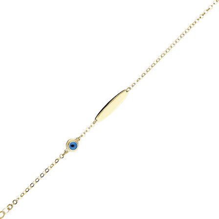 Nazarlıklı Altın Çocuk Künye - 14K