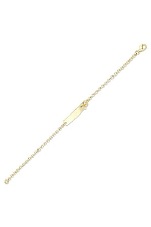 Papatyalı Altın Çocuk Künye - 14k - 2.10gr