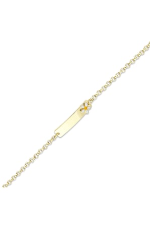 Papatyalı Altın Çocuk Künye - 14k - 2.10gr