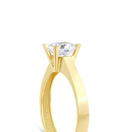 Altın Tektaş Yüzük