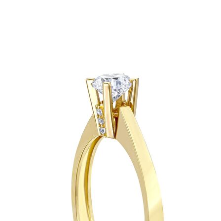 Altın Tektaş Yüzük