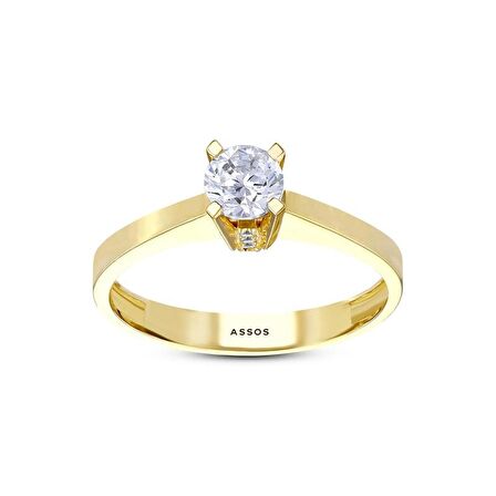 Altın Tektaş Yüzük