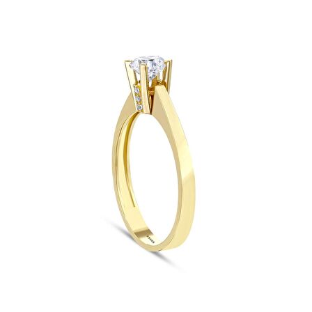 Altın Tektaş Yüzük