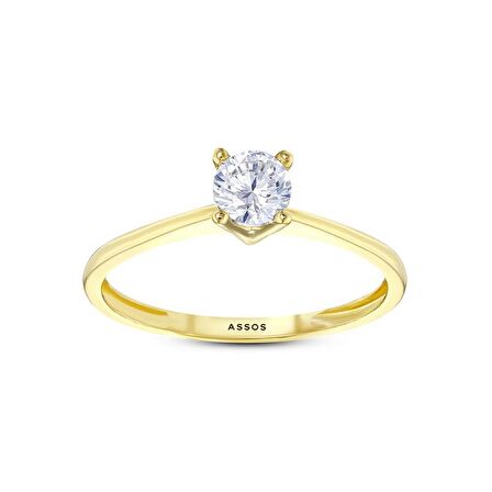 Altın Tektaş Yüzük