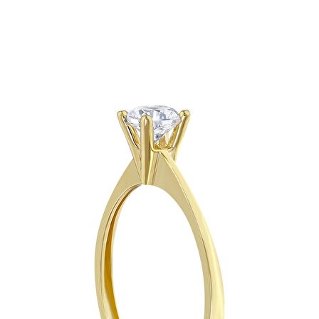 Altın Tektaş Yüzük