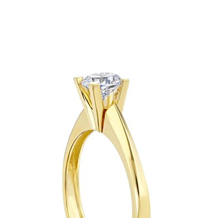 Altın Tektaş Yüzük