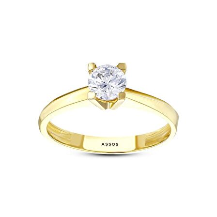 Altın Tektaş Yüzük