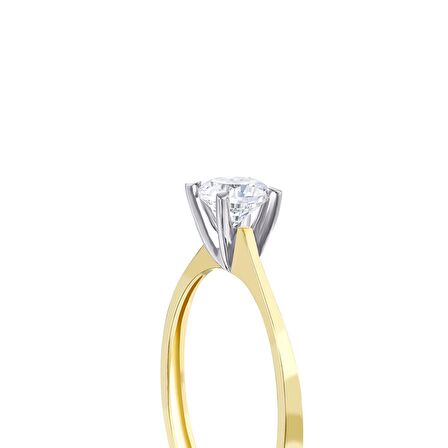 Altın Tektaş Yüzük