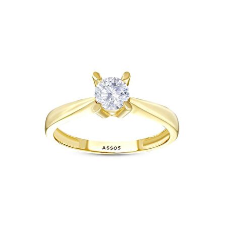 Altın Tektaş Yüzük