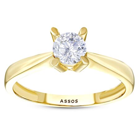 Altın Tektaş Yüzük