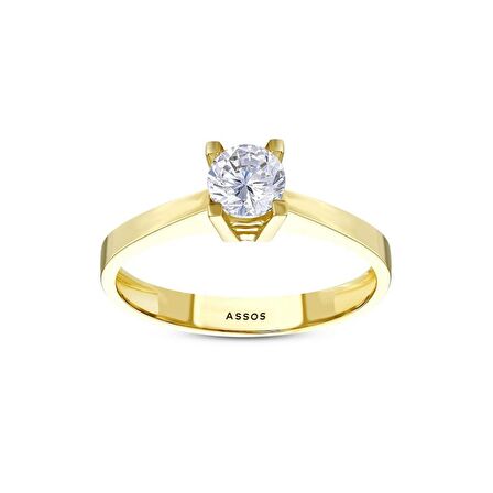 Altın Tektaş Yüzük