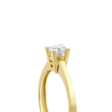 Altın Tektaş Yüzük