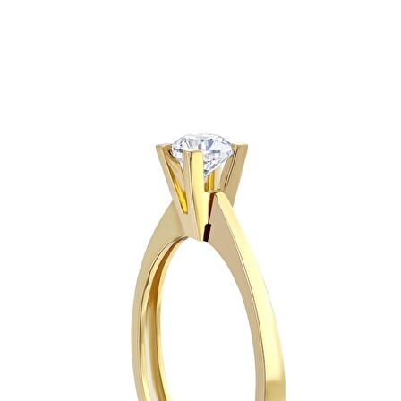 Altın Tektaş Yüzük