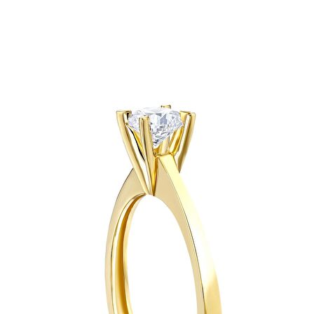 Altın Tektaş Yüzük