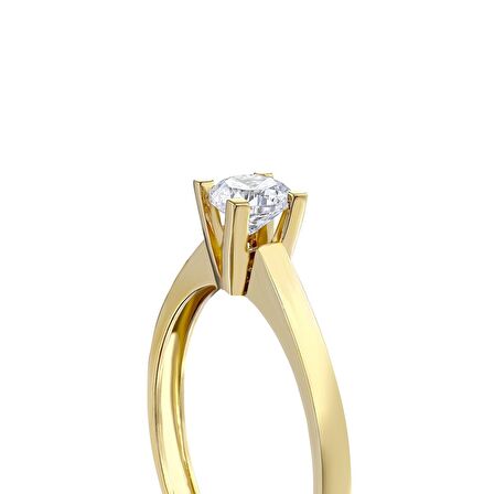 Altın Tektaş Yüzük