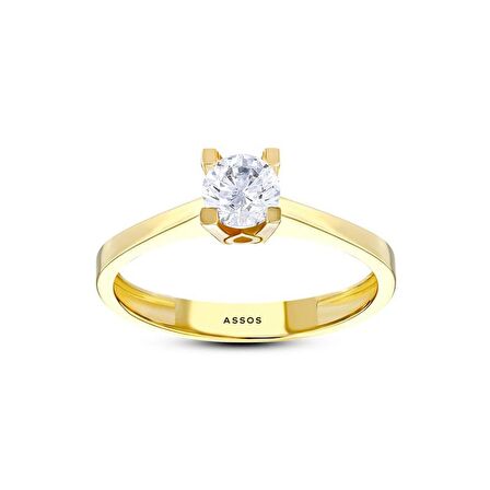 Altın Tektaş Yüzük