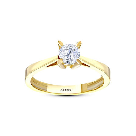 Altın Tektaş Yüzük