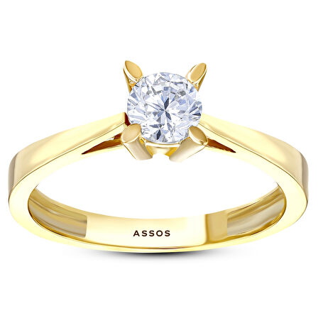 Altın Tektaş Yüzük