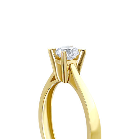 Altın Tektaş Yüzük