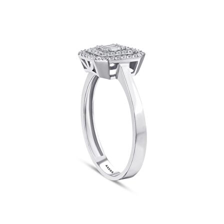 Baget Taşlı Altın Yüzük