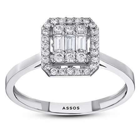 Baget Taşlı Altın Yüzük