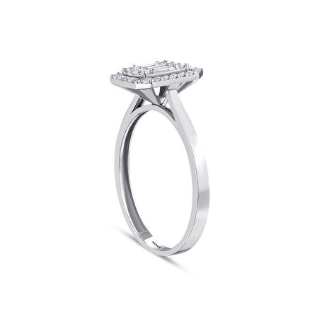 Baget Taşlı Altın Yüzük