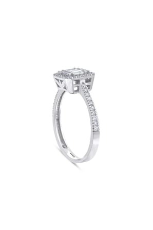Baget Taşlı Altın Yüzük - 14k - 2.03gr